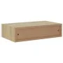 Wall shelves with drawer 2 pcs MDF oak/white 40x23.5x10cm by vidaXL, Shelves and shelves - Ref: Foro24-330250, Price: 69,70 €...