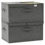 Storage boxes 2 units anthracite gray fabric 50x30x25 cm by vidaXL, Storage baskets - Ref: Foro24-332913, Price: 38,68 €, Dis...