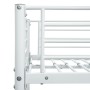 Cama litera sin colchón metal blanco 140x200 cm/90x200 cm