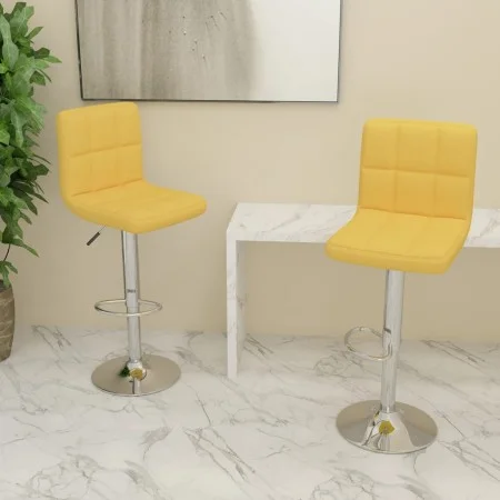 Küchenhocker 2 Einheiten senfgelber Stoff von vidaXL, Küchenhocker - Ref: Foro24-334246, Preis: 133,72 €, Rabatt: %