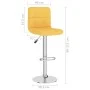 Taburetes de cocina 2 unidades tela amarillo mostaza de vidaXL, Taburetes de cocina - Ref: Foro24-334246, Precio: 133,72 €, D...