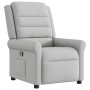 Sillón reclinable de tela gris nube