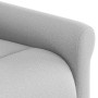 Sillón reclinable de tela gris nube