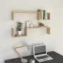 Wandregale 2 Stück Eichenholz 100x15x20 cm von vidaXL, Regale und Regale - Ref: Foro24-807271, Preis: 23,89 €, Rabatt: %