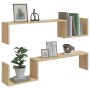 Wandregale 2 Stück Eichenholz 100x15x20 cm von vidaXL, Regale und Regale - Ref: Foro24-807271, Preis: 23,89 €, Rabatt: %