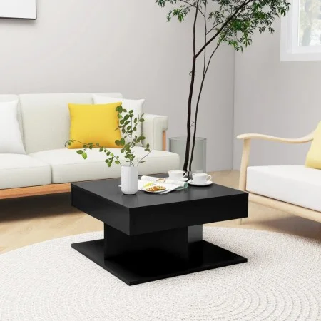 Mesa de centro madera contrachapada negro 57x57x30 cm de vidaXL, Mesas de centro - Ref: Foro24-808369, Precio: 43,11 €, Descu...