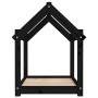 Hundebett aus massivem schwarzem Kiefernholz, 71 x 55 x 70 cm von vidaXL, Betten für Hunde - Ref: Foro24-822206, Preis: 49,25...