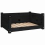 Hundebett aus massivem Schwarzkiefernholz 65,5x50,5x28 cm von vidaXL, Betten für Hunde - Ref: Foro24-821451, Preis: 57,44 €, ...