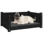 Hundebett aus massivem Schwarzkiefernholz 65,5x50,5x28 cm von vidaXL, Betten für Hunde - Ref: Foro24-821451, Preis: 57,44 €, ...
