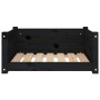 Hundebett aus massivem Schwarzkiefernholz 65,5x50,5x28 cm von vidaXL, Betten für Hunde - Ref: Foro24-821451, Preis: 57,44 €, ...