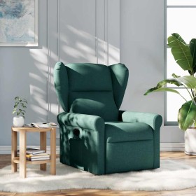 Sillón reclinable de tela verde oscuro Sillón reclinable de tela verde oscuro