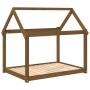 Cama para perros madera maciza pino marrón miel 111x80x100 cm by vidaXL, Beds for dogs - Ref: Foro24-822220, Price: 75,52 €, ...
