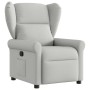 Sillón reclinable de tela gris nube