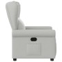 Sillón reclinable de tela gris nube