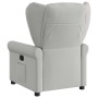 Sillón reclinable de tela gris nube