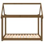 Cama para perros madera maciza pino marrón miel 111x80x100 cm by vidaXL, Beds for dogs - Ref: Foro24-822220, Price: 75,52 €, ...
