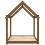 Cama para perros madera maciza pino marrón miel 111x80x100 cm by vidaXL, Beds for dogs - Ref: Foro24-822220, Price: 75,52 €, ...