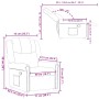 Sillón reclinable cuero sintético negro brillante