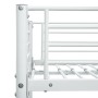 Cama litera de metal blanca 90x200 cm