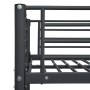 Litera de metal negro 90x200 cm