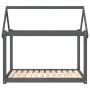 Cama para perros madera maciza de pino gris 111x80x100 cm de vidaXL, Camas para perros - Ref: Foro24-822219, Precio: 84,01 €,...