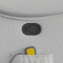 Sillón de masaje reclinable de tela gris nube