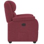 Sillón reclinable de tela rojo tinto