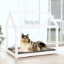 Massives Kiefernholz Hundebett Weiß 101x70x90 cm von vidaXL, Betten für Hunde - Ref: Foro24-822213, Preis: 89,54 €, Rabatt: %