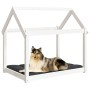 Massives Kiefernholz Hundebett Weiß 101x70x90 cm von vidaXL, Betten für Hunde - Ref: Foro24-822213, Preis: 89,54 €, Rabatt: %
