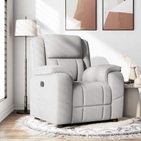 Sillón reclinable de tela gris nube Sillón reclinable de tela gris nube