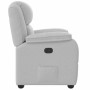 Sillón reclinable de tela gris nube