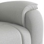 Sillón reclinable de tela gris nube