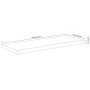Encimera de baño rectangular madera maciza acacia 140x60x2,5 cm
