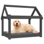 Hundebett aus massivem, grauem Kiefernholz, 81 x 60 x 70 cm von vidaXL, Betten für Hunde - Ref: Foro24-822209, Preis: 54,20 €...
