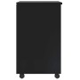 Cajonera con ruedas MOSS madera maciza de pino negro