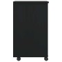 Cajonera con ruedas MOSS madera maciza de pino negro
