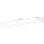 Tablero rectangular madera de acacia borde vivo 160x40x3,8 cm