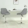 2 Stück drehbare Esszimmerstühle aus hellgrauem Samt von vidaXL, Essstühle - Ref: Foro24-335283, Preis: 118,05 €, Rabatt: %