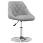 2 Stück drehbare Esszimmerstühle aus hellgrauem Samt von vidaXL, Essstühle - Ref: Foro24-335283, Preis: 118,05 €, Rabatt: %