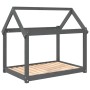Hundebett aus massivem, grauem Kiefernholz, 101 x 70 x 90 cm von vidaXL, Betten für Hunde - Ref: Foro24-822214, Preis: 65,98 ...