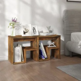 Nightstand 2 pcs smoked oak plywood 40x30x40cm by vidaXL, Nightstands - Ref: Foro24-815178, Price: 43,66 €, Discount: %