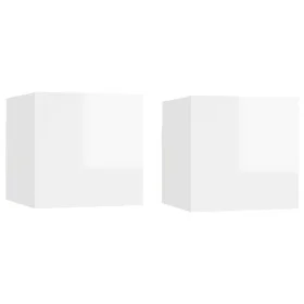 Nightstands 2 pcs white engineered wood 30.5x30x30 cm by vidaXL, Nightstands - Ref: Foro24-3079725, Price: 53,03 €, Discount: %