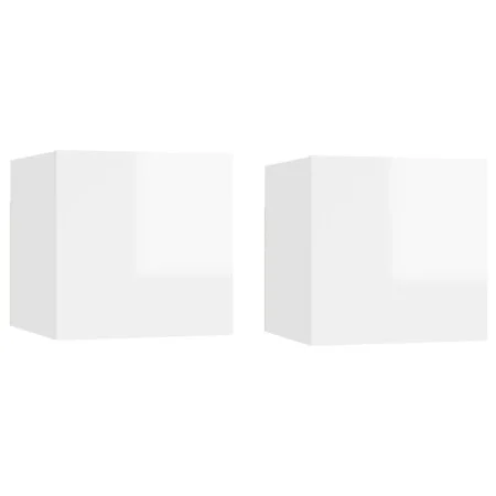 Nightstands 2 pcs white engineered wood 30.5x30x30 cm by vidaXL, Nightstands - Ref: Foro24-3079725, Price: 52,95 €, Discount: %