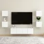 Nachttische, 2 Stück, weißes Holzwerkstoff, 30,5 x 30 x 30 cm von vidaXL, Nachttische - Ref: Foro24-3079725, Preis: 53,03 €, ...