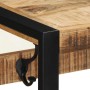 Perchero madera maciza de mango rugosa 80x35x35 cm
