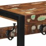 Perchero multicolor madera maciza reciclada 80x35x35 cm