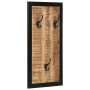 Perchero madera maciza de mango rugosa 40x2x80 cm en Percheros para sombreros y abrigos | Comprar online en Foro24