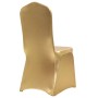 Fundas de silla elásticas 6 unidades doradas