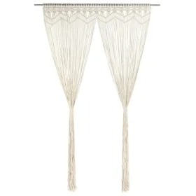 Macrame cotton curtain 140x240 cm by vidaXL, Curtains and curtains - Ref: Foro24-323976, Price: 47,40 €, Discount: %