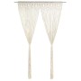 Makramee-Baumwollvorhang 140x240 cm von vidaXL, Vorhänge und Gardinen - Ref: Foro24-323976, Preis: 50,31 €, Rabatt: %